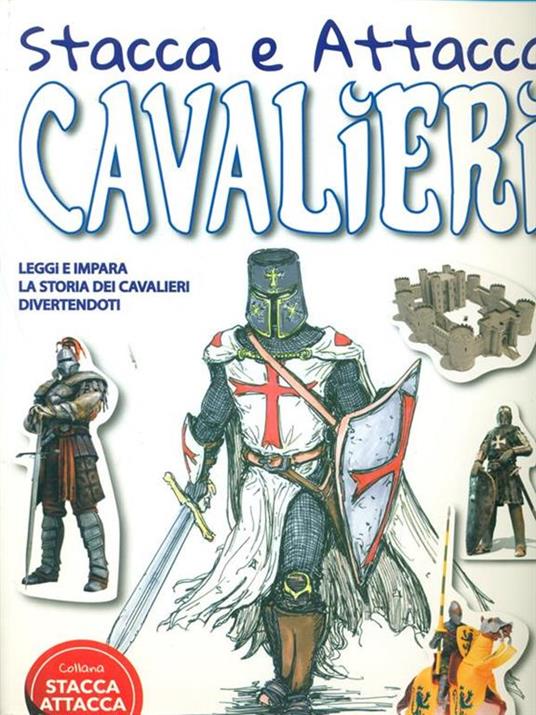 Stacca e attacca Cavalieri - copertina