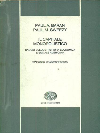 Il capitale monopolistico - copertina