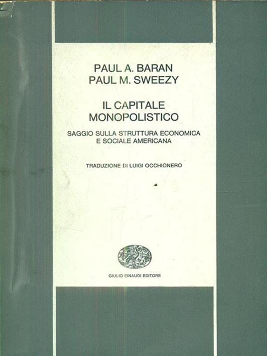 Il capitale monopolistico - copertina