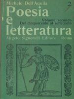 Poesia e letteratura. Vol II