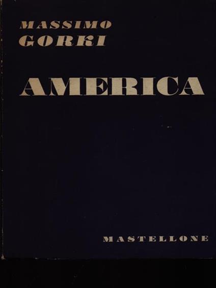 America - Maksim Gorkij - copertina