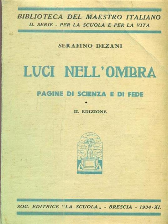 Luci nell'ombra - Serafino Dezani - copertina