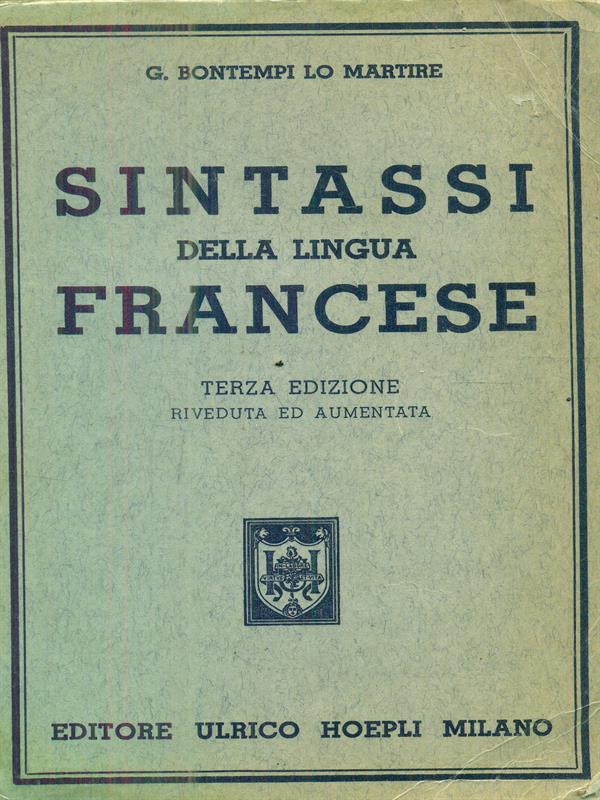 Sintassi della lingua francese