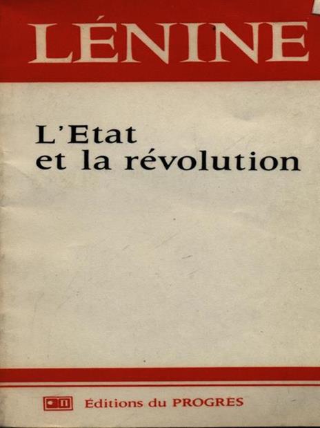 L' Etat et la revolution - Lenin - copertina