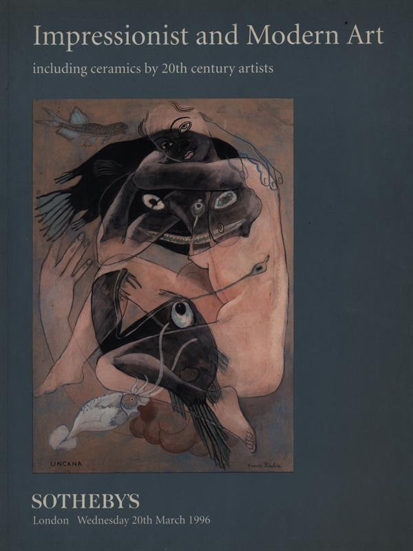 Impressionist and Modern Art. asta 20th March 1996