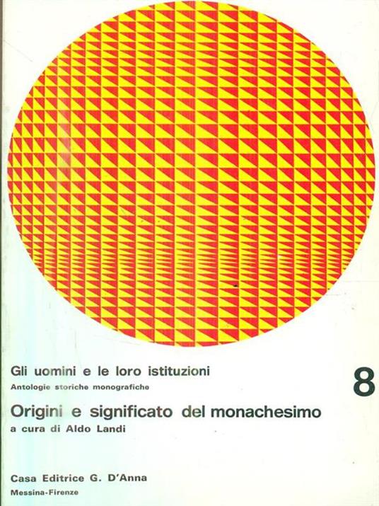 Origini e significato del monachesimo - Aldo Landi - copertina