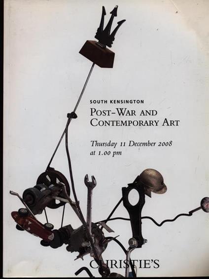 Post-war and contemporary art 11 december 2008 - copertina