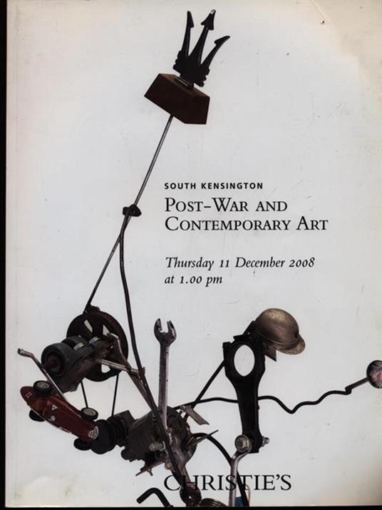 Post-war and contemporary art 11 december 2008 - copertina