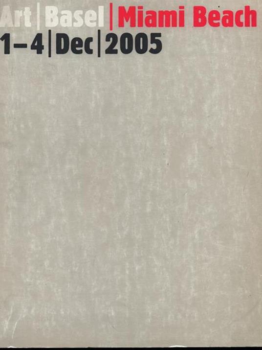 Art 35 Basel Miami Beach 2005 - copertina