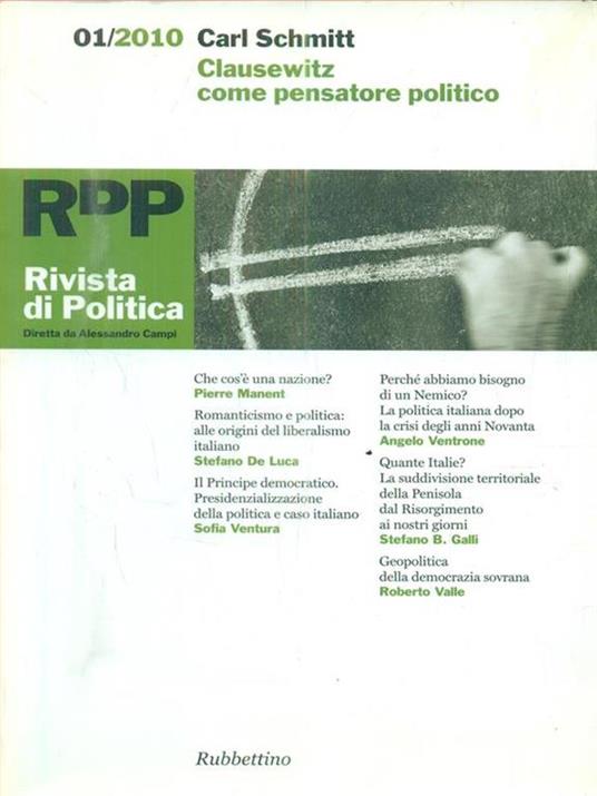RDP Rivista di politica 1/2010 - copertina