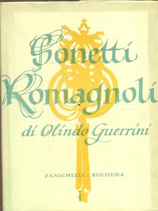Sonetti romagnoli - Olindo Guerrini - copertina