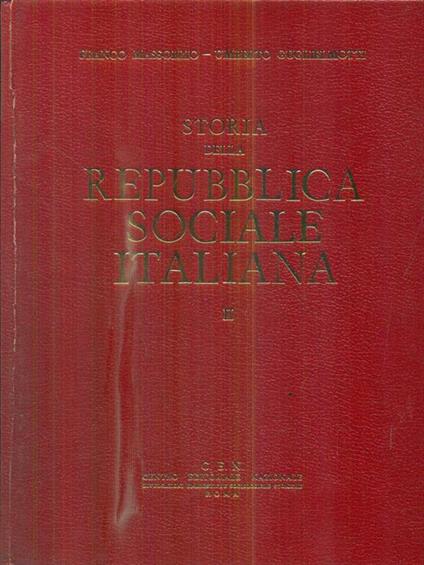 Storia della Repubblica Sociale Italiana. 2 vv - copertina