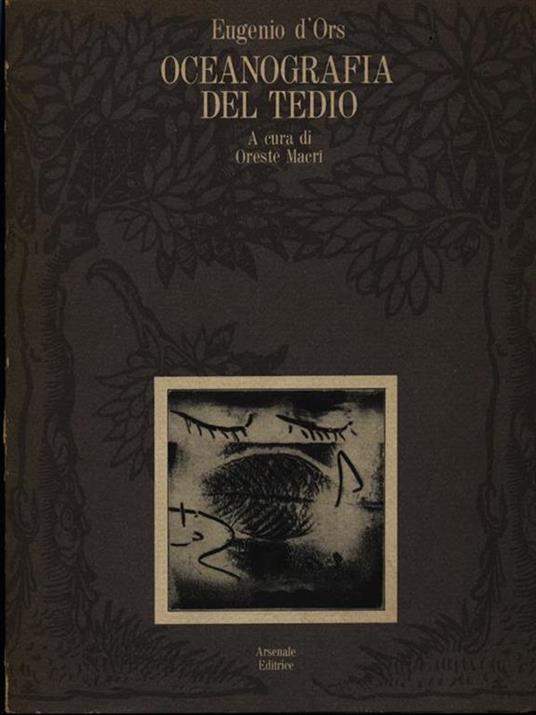Oceanografia del tedio - Eugenio D'Ors - copertina