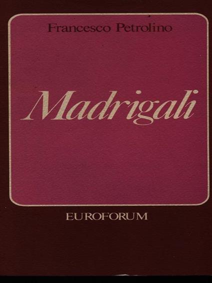 Madrigali - copertina