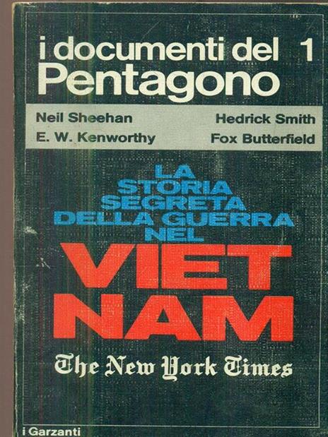 I documenti del pentagono. Vol 1 - copertina