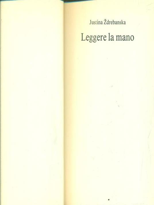 Leggere la mano - copertina