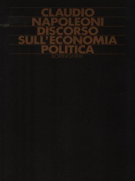 Discorso sull'economia politica - Claudio Napoleoni - 4