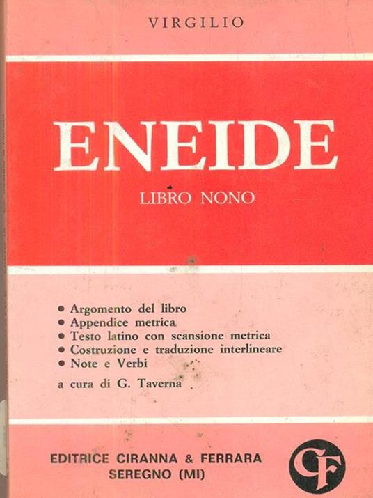 Eneide. Libro nono - Publio Virgilio Marone - copertina