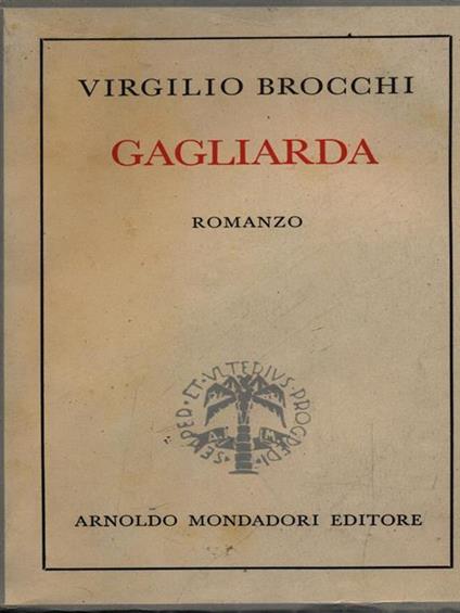 Gagliarda - Virgilio Brocchi - copertina