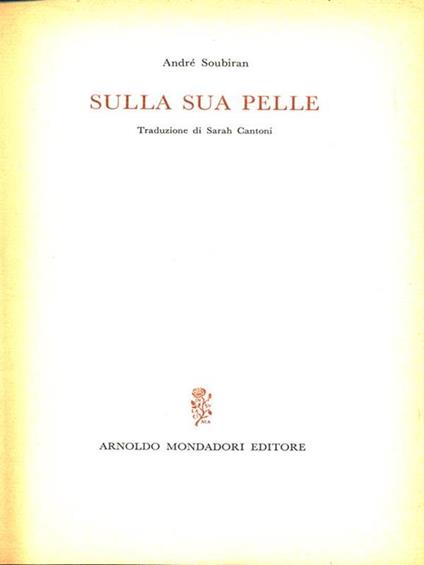 Sulla sua pelle - André Soubiran - copertina