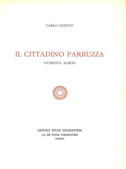 Il cittadino Parruzza - Carlo Cocito - copertina