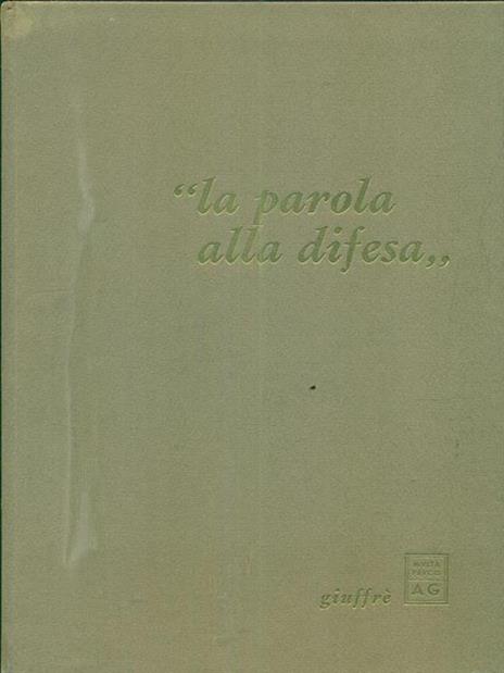 La parola alla difesa - copertina