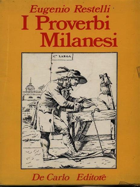 I proverbi milanesi - Eugenio Restelli - copertina