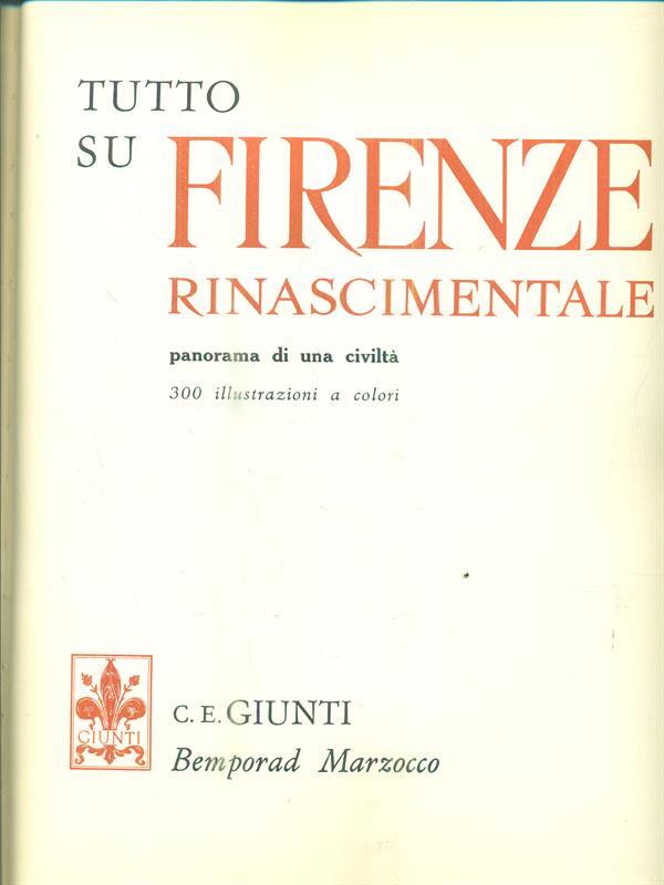 Tutto su Firenze rinascimentale