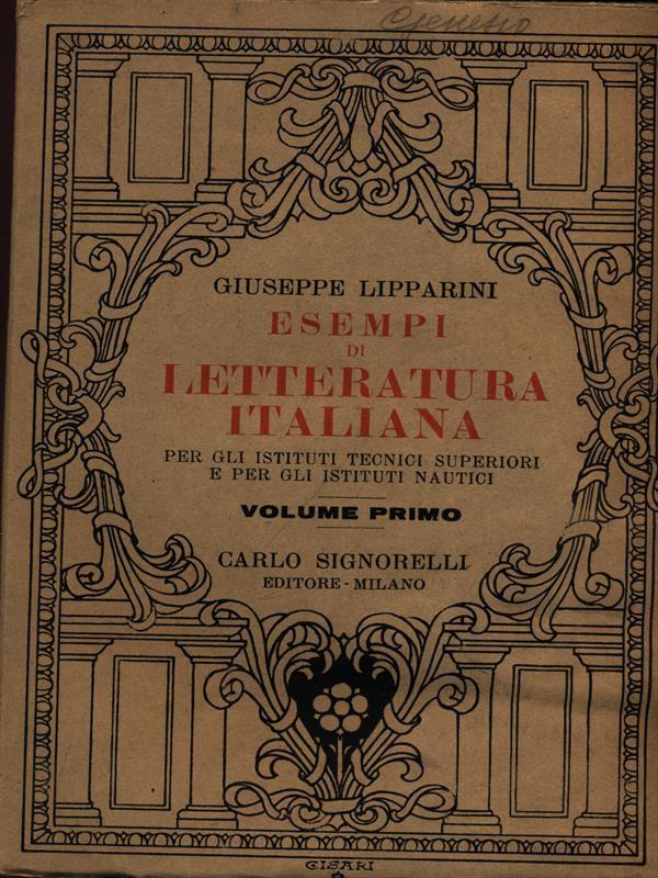 Esempi di letteratura italiana vol. 1