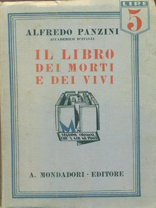 Il libro dei morti e dei vivi - Alfredo Panzini - copertina
