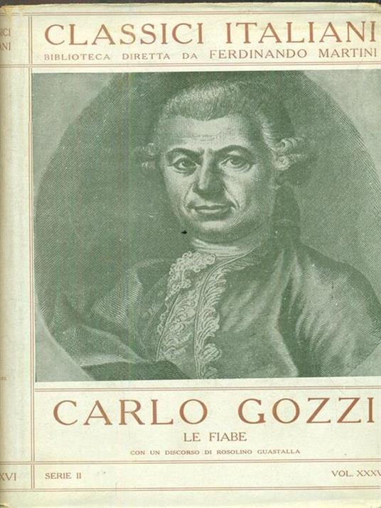 Le fiabe - Carlo Gozzi - copertina
