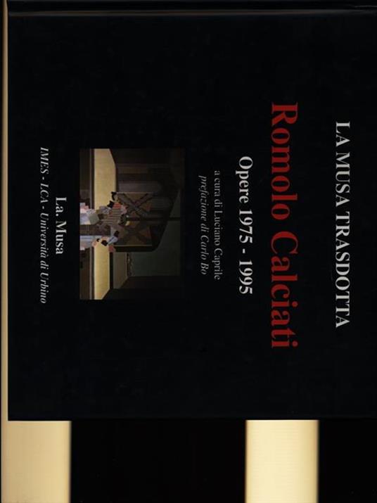 Romolo Calciati opere 1975-1995 - Luciano Caprile - copertina