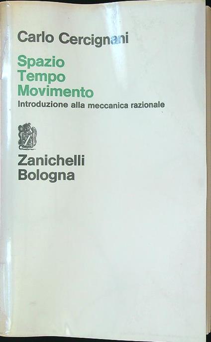 Spazio tempo movimento - Carlo Cercignani - copertina