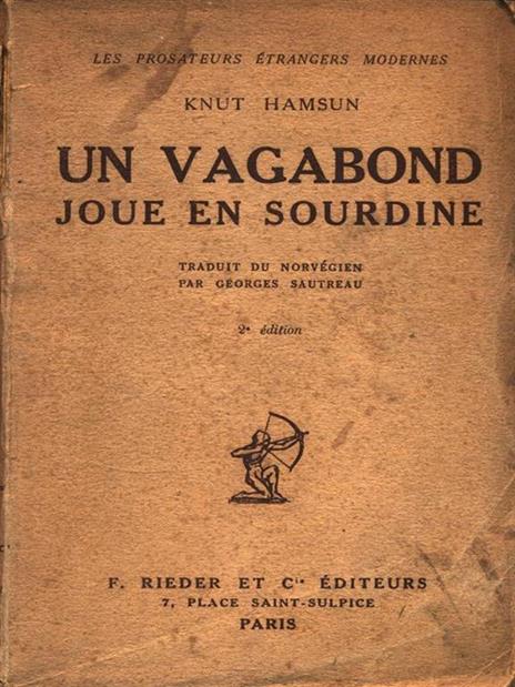 Un vagabond joue en sourdine - Knut Hamsun - copertina
