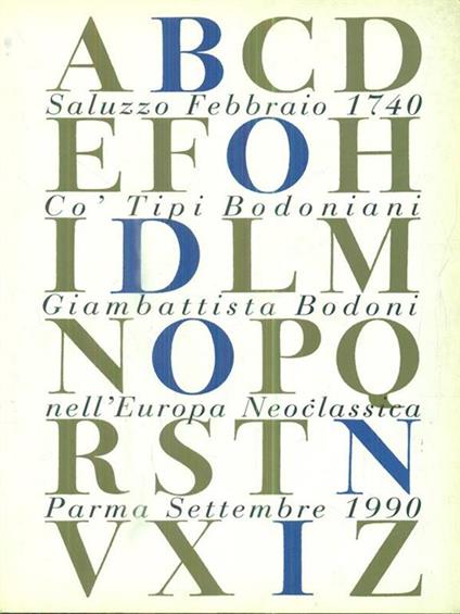 Cò tipi bodoniani: Giambattista Bodoni nell'Europa neoclassica - copertina