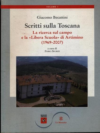 Scritti sulla Toscana vol. 1 - G18iacomo Becattini - copertina