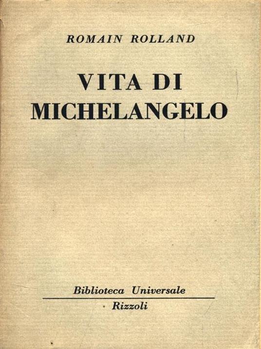 Vita di Michelangelo - Romain Rolland - copertina