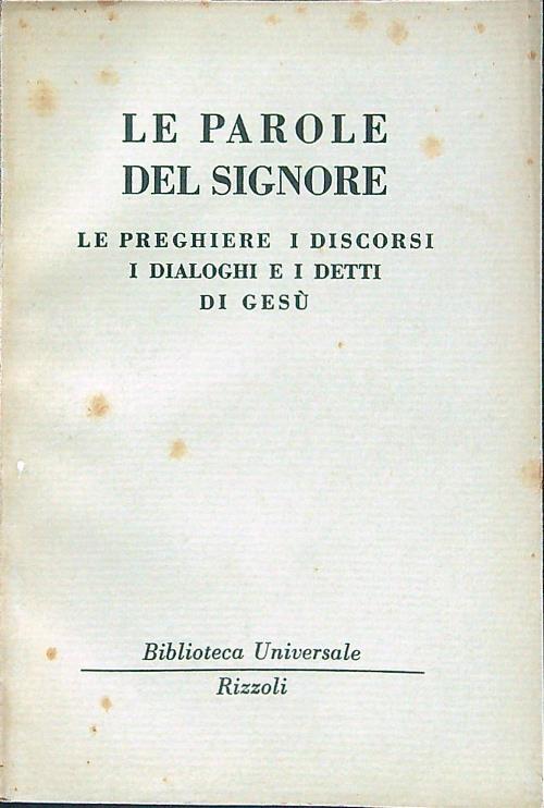 Le parole del Signore