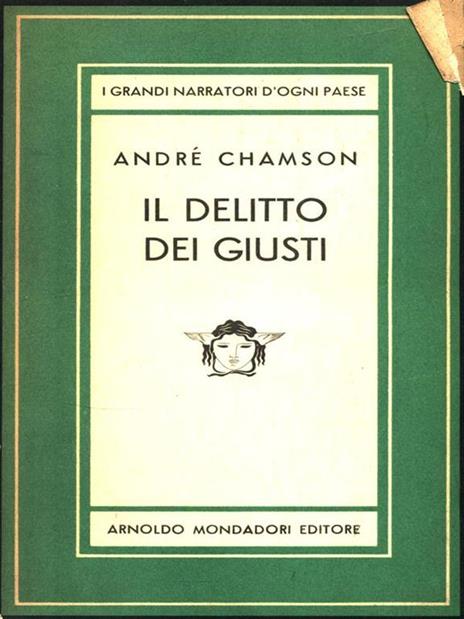 Il delitto dei giusti - André Chamson - copertina