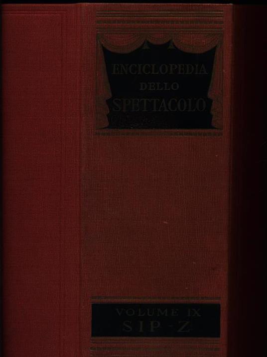 Enciclopedia dello spettacolo 11vv - Silvio D'Amico - copertina