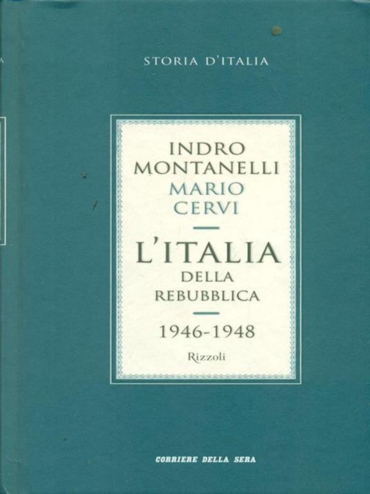 L' Italia della Repubblica 1946. 1948 - Roberto Gervaso - copertina