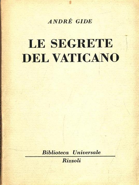 Le segrete del vaticano - André Gide - copertina
