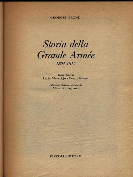 Storia della Grande Armee - Georges Blond - copertina