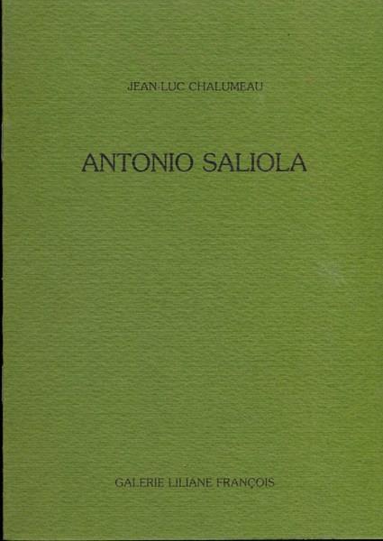 Antonio Saliola - Jean-Luc Chalumeau - copertina