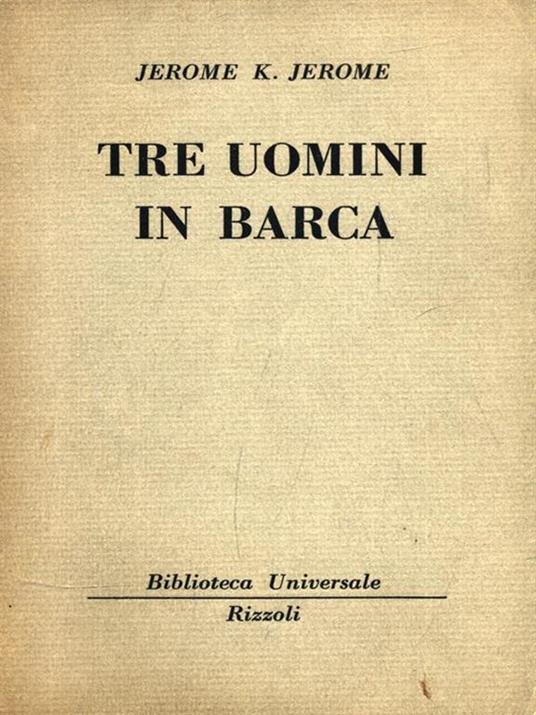 Tre uomini in barca - Jerome K. Jerome - copertina