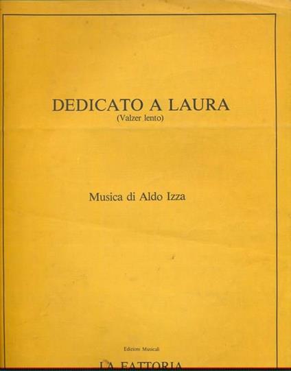 Dedicato a Laura - copertina