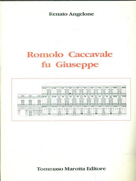 Romolo Caccavale fu Giuseppe - copertina