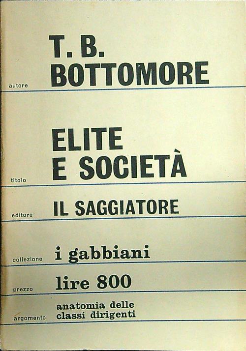 Elite e società