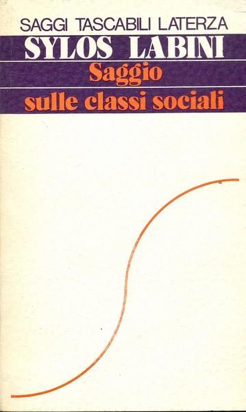Saggio sulle classi sociali - copertina