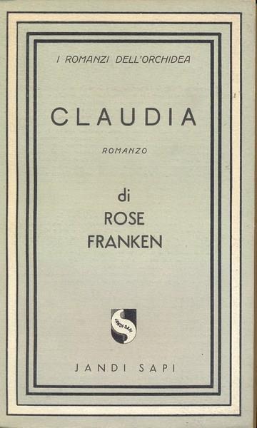 Claudia - Rose Franken - copertina